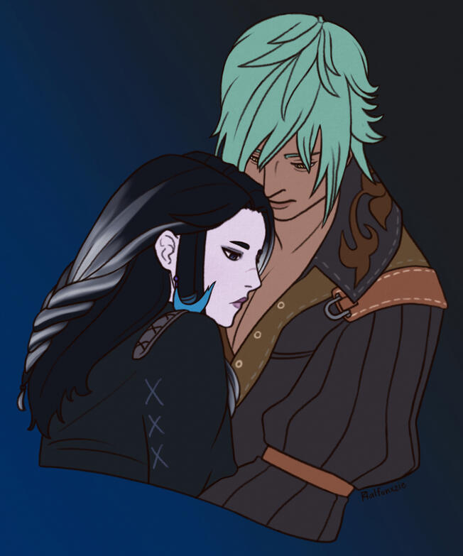 Grimmlei and Sicard by Alfonxzie Grimmlei and Sicard by Alfonxzie