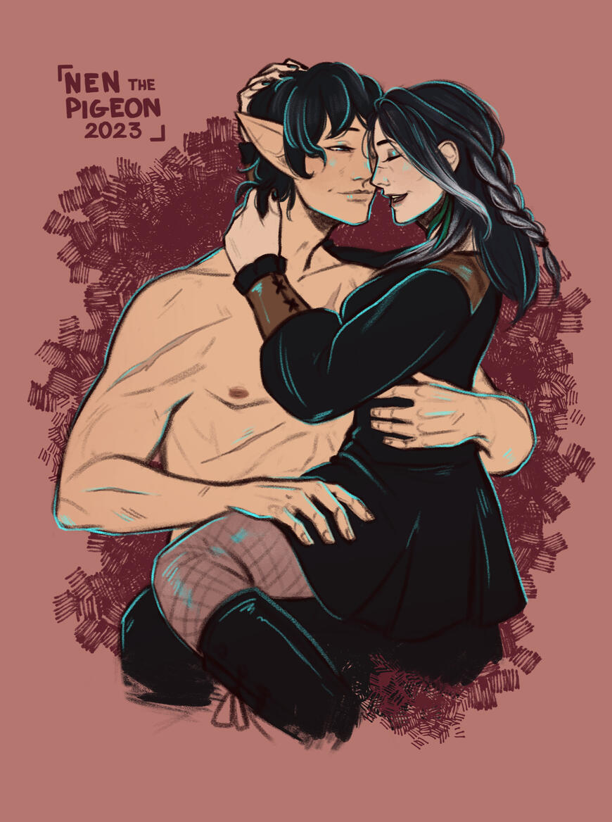 Grimmlei and Aymeric by Nen