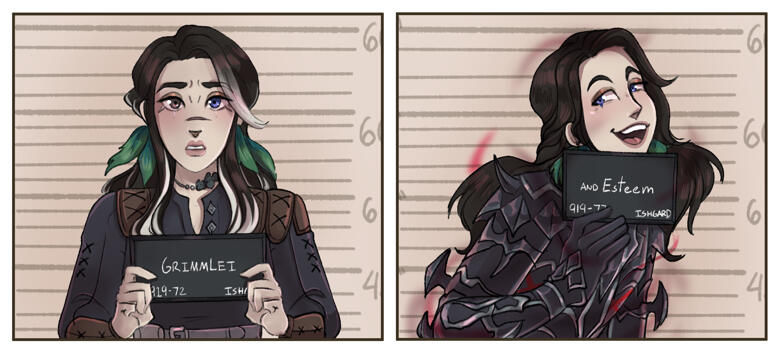 Grimmlei and Esteem by Fawn