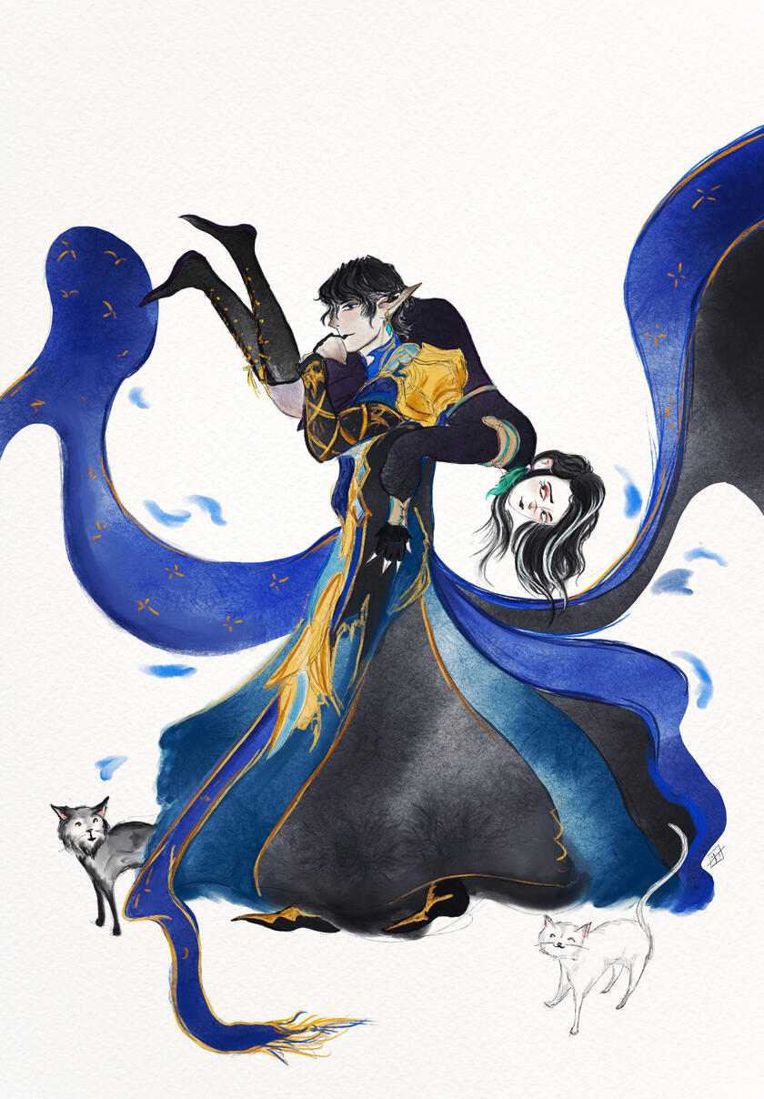 Grimmlei and Aymeric by Isa