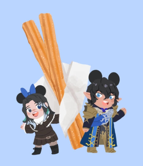 Grimmlei and Aymeric by hammy