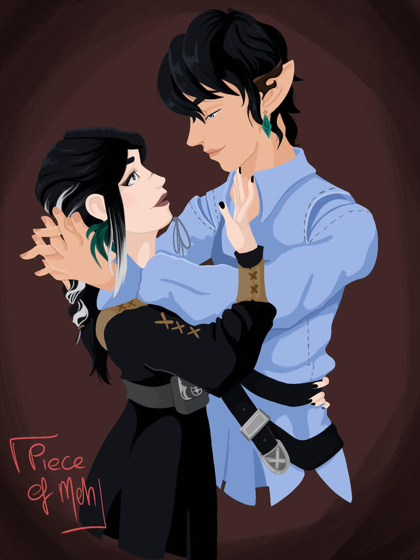 Grimmlei and Aymeric by Meh